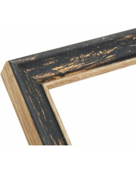 Wooden frame S46TG black 18x24 cm