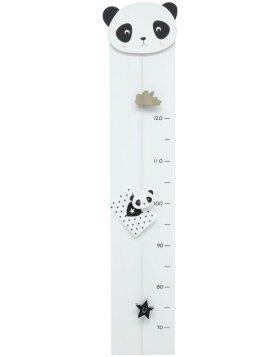 Growth Gauge in White with Panda 17x81 cm