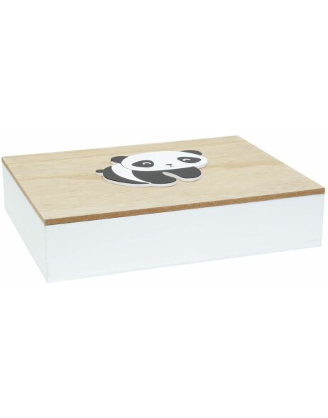 Drewniana skrzynka na zdjęcia Panda 16,2x21,2x5 cm