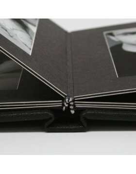 schwarzes Passepartout-Album JOLANA 10x15 cm
