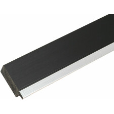 ADUL Kunststoffrahmen in 13x13 cm schwarz-silber