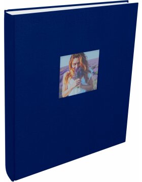 Henzo Jumbo-Fotoalbum Mika blau 29x33 cm 100 wei&szlig;e...