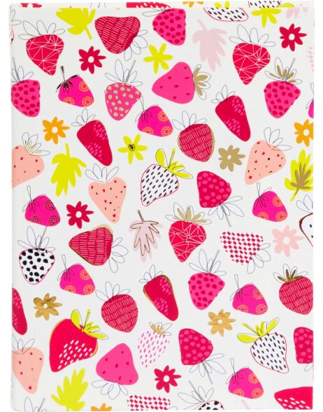 Notebook A5 blank Strawberries