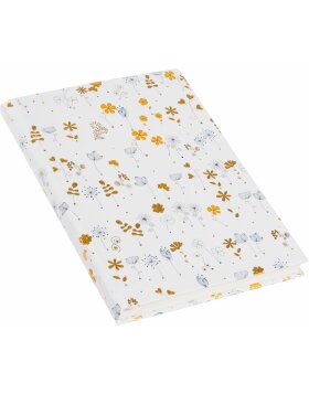 Notebook A5 blank Little Flowers white