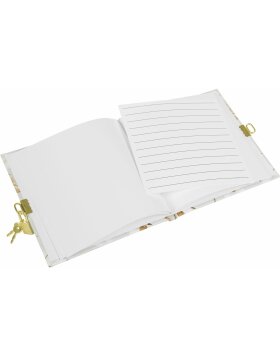 Dagboek Elegant Katoen licht 16,5x16,5 cm