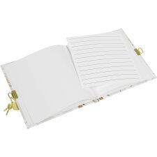 Dagboek Elegant Katoen licht 16,5x16,5 cm