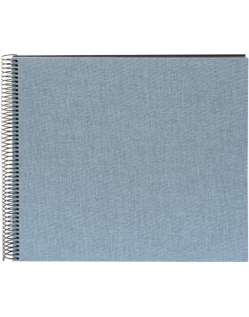 Goldbuch Spiralalbum Summertime blau-grau 35x30 cm 40 schwarze Seiten