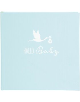 Baby Album Stork blue 25x25 cm