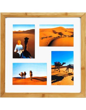 Gallery Frame Bamboo for 4 pictures 10x15 cm