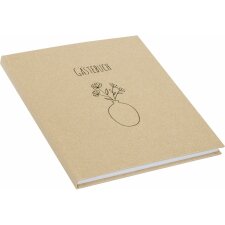 Libro doro Libro degli ospiti Fiori per te 23x25 cm 176 pagine bianche