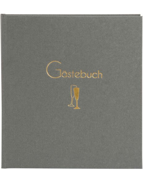 Libro de oro Libro de visitas Cheers 23x25 cm 176 p&aacute;ginas blancas