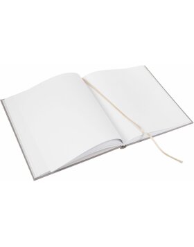 Guestbook Linum 2.0 light grey 23x25 cm