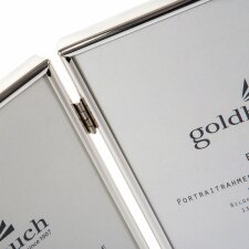 Goldbuch Metall-Doppelrahmen Fine 2 Fotos 15x20 cm silber glänzend