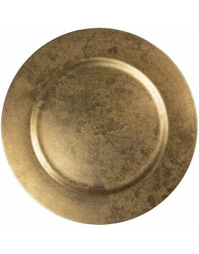 Plate &Oslash; 33 cm gold 64601