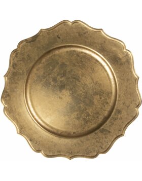 Plate &Oslash; 33 cm gold 64597GO