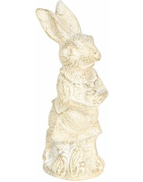 Decoration rabbit 4x4x11 cm white 6PR3079W
