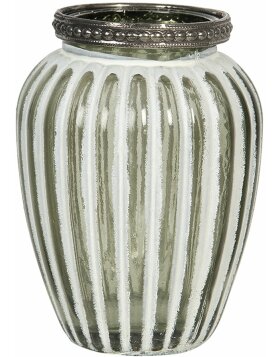 Teelichthalter - Kerzenhalter &Oslash; 8x11 cm wei&szlig;...