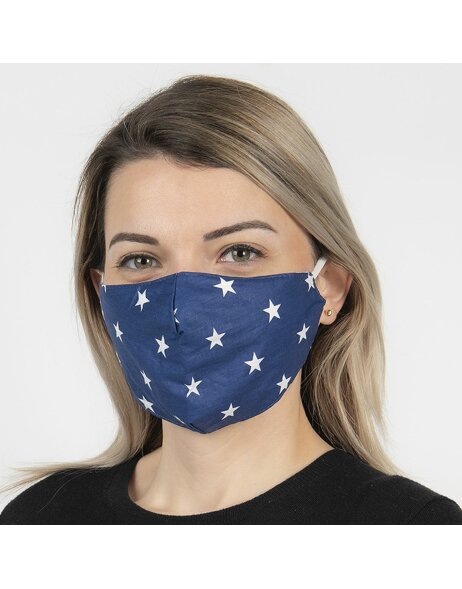 Maska na usta Fashion 13x26 cm niebieska FM0010