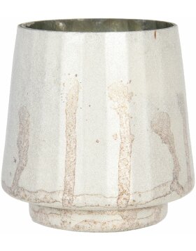 Teelichthalter - Kerzenhalter &Oslash; 13x13 cm beige...