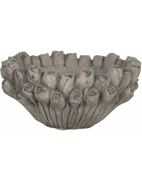 Vaso da fiori &Oslash; 27x13 cm grigio 6TE0355