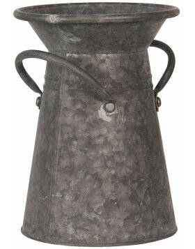Decoration coal scuttle &Oslash; 17x23 cm grey 6Y3742