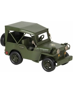 Model jeep 17x9x10 cm green 6Y3824