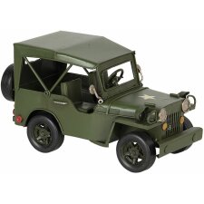 Modell Jeep 17x9x10 cm grün 6Y3824
