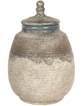 Decorative jar &Oslash; 15x23 cm brown 6CE1226