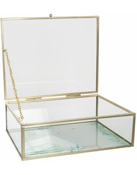 Jewellery box 20x16x6 cm transparent 6GL3013M