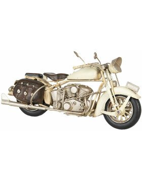 Modell Motorrad 28x11x14 cm creme 6Y3825
