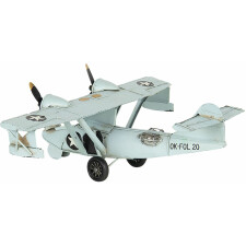 Modell Flugzeug 28x24x10 cm weiß 6Y3820