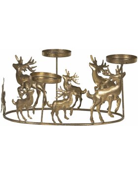 Tealight - candle holder 34x22x16 cm gold 6Y3996