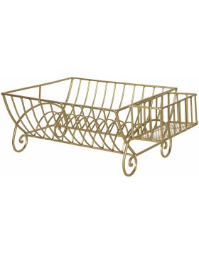 Plate rack 42x29x17 cm gold 6Y2622GO