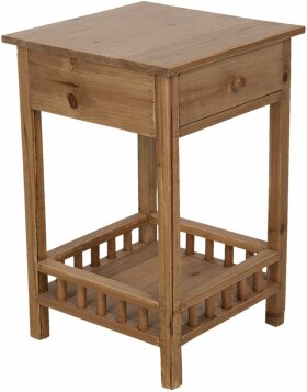 Bedside table 36x36x50 cm brown 64701