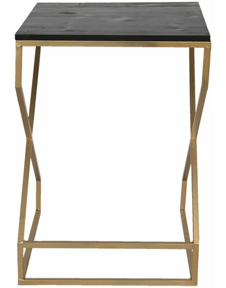 Side table 40x40x55 cm gold 50464