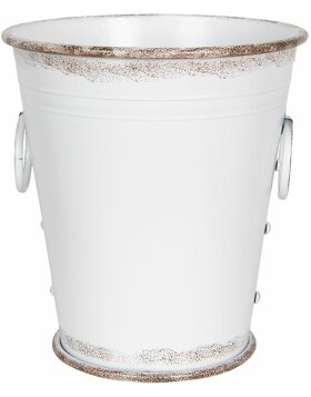 Decoration bucket (2 pcs) (2 pcs) Ø 37x42 - 32x35 cm white 6Y3738W