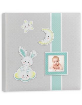 ZEP Baby Album Fred 32x32 cm bleu 60 pages blanches