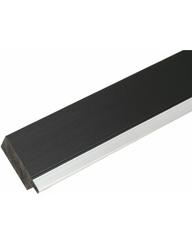 Marco de plástico ADUL 14x18 cm negro-plata