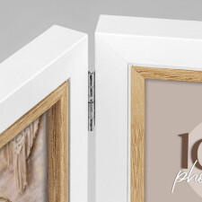 ZEP Portafoto in legno Ayas bianco da 10x15 cm a 30x45 cm