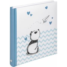 Walther Babyalbum Little Panda blau 28x30,5 cm 50 weiße Seiten