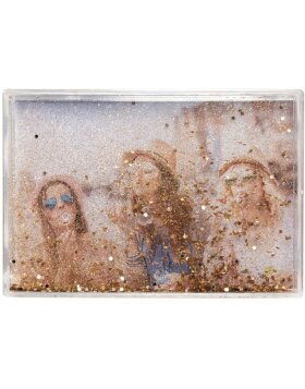 Acrylic Frame Glitter 10x15 cm Shaker Frame gold