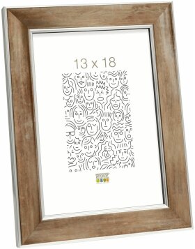 Wooden frame S45YD silver and bronze anti-reflective glass