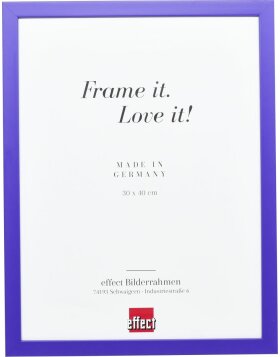 Wooden frame Top Cube 10x10 cm purple acrylic glass