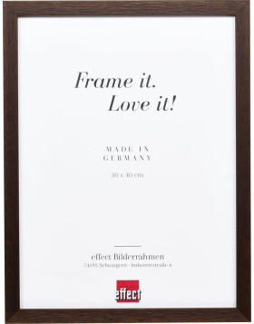 Effect wooden frame profile 33 wenge 13x13 cm museum glass