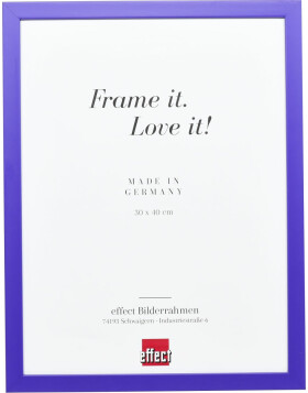 Wooden frame Top Cube 14,8x21 cm purple acrylic glass