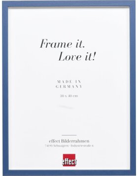 Effect wooden frame profile 35 blue 14,8x21 cm normal glass + spacer