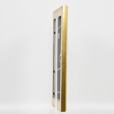 Cornice in legno effetto profilo 95 oro 15x20 cm vetro normale
