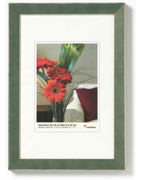 wooden frame Exclusive 15x20 cm - green