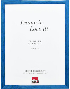Effect Wooden Frame Profile 89 blue 20x25 cm Museum Glass