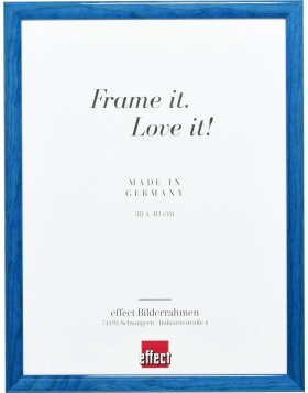 Effect Wooden Frame Profile 89 blue 20x28 cm Museum Glass